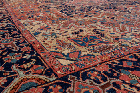 Antique Heriz Area Rug (8' x 11')